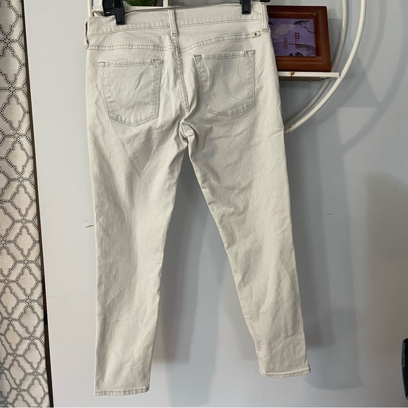 Lucky Brand Women's 6 Charlie Capri 28 Pinstripe Nautical Sailor Pants - Picture 2 of 10